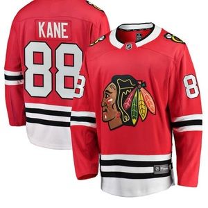 CHICAGO BLACKHAWKS PATRICK KANE HOME BREAKAWAY JERSEY W/ AUTHENTIC LETTERING